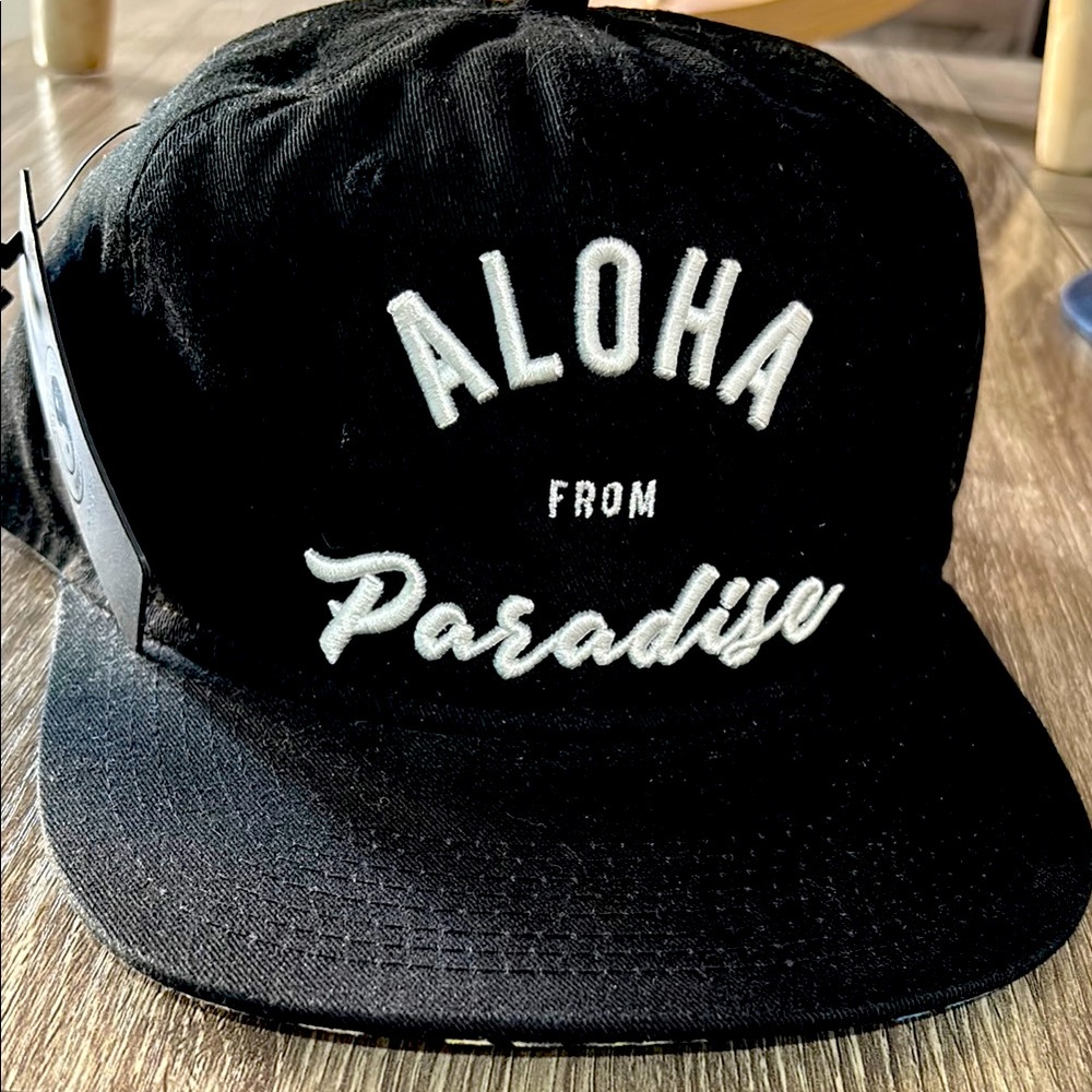 Black Aloha From Paradise Cap